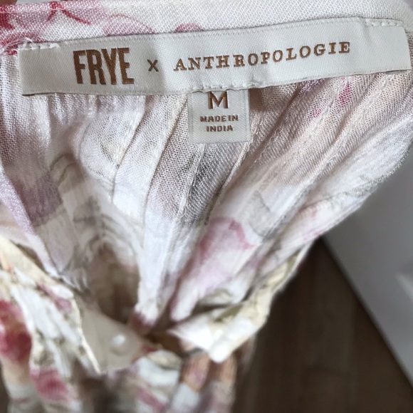 FRYE X ANTHROPOLOGIE Floral peasant blouse medium - Picture 11 of 13